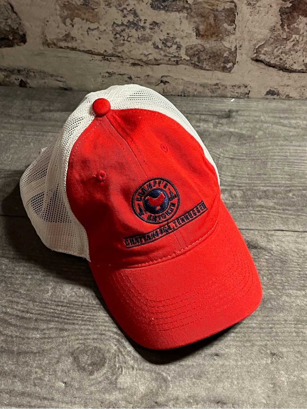Champy’s Chicken Chattanooga red and white Mesh Trucker Hat